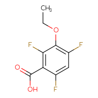 Chemical structure of 3-ethoxy-2,4,6-trifluorobenzoic acid - CSSB14922217417