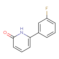 Chemical structure of 6-(3-fluorophenyl)-1,2-dihydropyridin-2-one - CSSB00012179110