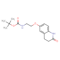 Chemical structure of tert-butyl N-{2-[(2-oxo-1,2,3,4-tetrahydroquinolin-6-yl)oxy]ethyl}carbamate - CSSB01066934515