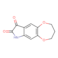 Chemical structure of 2H,3H,4H,7H,8H,9H-[1,4]dioxepino[2,3-f]indole-8,9-dione - CSSB00000270383