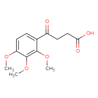 Chemical structure of 4-oxo-4-(2,3,4-trimethoxyphenyl)butanoic acid - CSSB00000697972