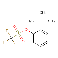 Chemical structure of 2-tert-butylphenyl trifluoromethanesulfonate - CSSB00153552138