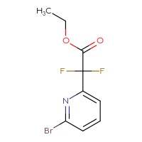 Chemical structure of ethyl 2-(6-bromopyridin-2-yl)-2,2-difluoroacetate - CSSB00010135499