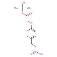Chemical structure of 3-{4-[2-(tert-butoxy)-2-oxoethoxy]phenyl}propanoic acid - CSSB00132308727