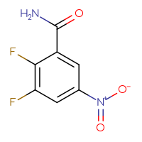 Chemical structure of 2,3-difluoro-5-nitrobenzamide - CSSB00010261950