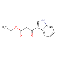 Chemical structure of ethyl 3-(1H-indol-3-yl)-3-oxopropanoate - CSSB00015185792