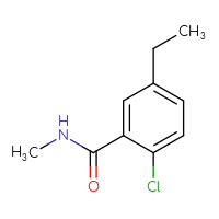 Chemical structure of 2-chloro-5-ethyl-N-methylbenzamide - CSSB06854732492