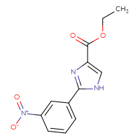 Chemical structure of ethyl 2-(3-nitrophenyl)-1H-imidazole-4-carboxylate - CSSB00050567657