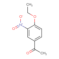 Chemical structure of 1-(4-ethoxy-3-nitrophenyl)ethan-1-one - CSSB00000695192