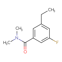 Chemical structure of 3-ethyl-5-fluoro-N,N-dimethylbenzamide - CSSB00028727394