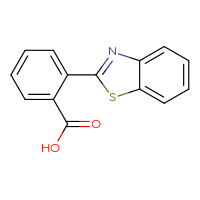 Chemical structure of 2-(1,3-benzothiazol-2-yl)benzoic acid - CSSB00000595002