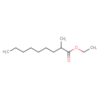 Chemical structure of ethyl 2-methylnonanoate - CSSB00010240690