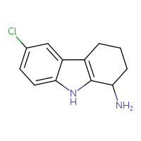 Chemical structure of 6-chloro-2,3,4,9-tetrahydro-1H-carbazol-1-amine - CSSB00000721870