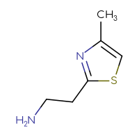 Chemical structure of 2-(4-methyl-1,3-thiazol-2-yl)ethan-1-amine - CSSB00000736835