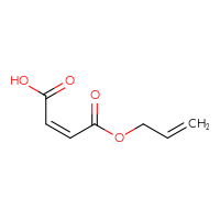 Chemical structure of (2Z)-4-oxo-4-(prop-2-en-1-yloxy)but-2-enoic acid - CSSB00161155908