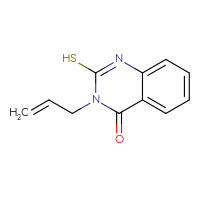 Chemical structure of 3-(prop-2-en-1-yl)-2-sulfanyl-3,4-dihydroquinazolin-4-one - CSSB00000007778