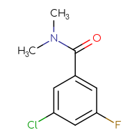 Chemical structure of 3-chloro-5-fluoro-N,N-dimethylbenzamide - CSSB00015312127