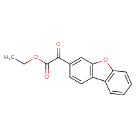 Chemical structure of ethyl 2-{8-oxatricyclo[7.4.0.0²,⁷]trideca-1(9),2(7),3,5,10,12-hexaen-5-yl}-2-oxoacetate - CSSB00040720544
