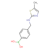 Chemical structure of (4-{[(5-methyl-1,3-thiazol-2-yl)amino]methyl}phenyl)boronic acid - CSSB21531616784