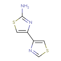 Chemical structure of 4-(1,3-thiazol-4-yl)-1,3-thiazol-2-amine - CSSB00013221168