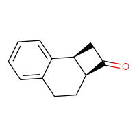 Chemical structure of (2aS,8bS)-1H,2H,2aH,3H,4H,8bH-cyclobuta[a]naphthalen-2-one - CSSB20519749222