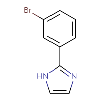 Chemical structure of 2-(3-bromophenyl)-1H-imidazole - CSSB00000756223
