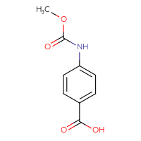 Chemical structure of 4-[(methoxycarbonyl)amino]benzoic acid - CSSB00000236000