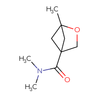 Chemical structure of N,N,1-trimethyl-2-oxabicyclo[2.1.1]hexane-4-carboxamide - CSSB00114253594