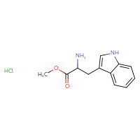 Chemical structure of methyl 2-amino-3-(1H-indol-3-yl)propanoate hydrochloride - CSSB00000682081