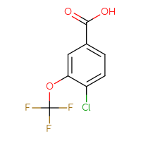Chemical structure of 4-chloro-3-(trifluoromethoxy)benzoic acid - CSSB00000048959