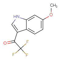 Chemical structure of 2,2,2-trifluoro-1-(6-methoxy-1H-indol-3-yl)ethan-1-one - CSSB00127155674