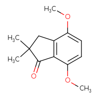Chemical structure of 4,7-dimethoxy-2,2-dimethyl-2,3-dihydro-1H-inden-1-one - CSSB00010237298