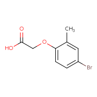 Chemical structure of 2-(4-bromo-2-methylphenoxy)acetic acid - CSSB00000186344