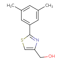 Chemical structure of [2-(3,5-dimethylphenyl)-1,3-thiazol-4-yl]methanol - CSSB00010173394