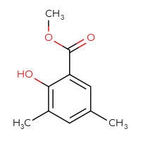 Chemical structure of methyl 2-hydroxy-3,5-dimethylbenzoate - CSSB00000063996