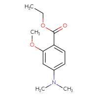Chemical structure of ethyl 4-(dimethylamino)-2-methoxybenzoate - CSSB00010164413