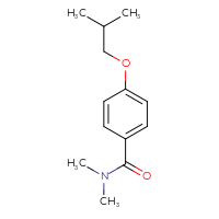 Chemical structure of N,N-dimethyl-4-(2-methylpropoxy)benzamide - CSSB00000252603