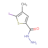 Chemical structure of 5-iodo-4-methylthiophene-2-carbohydrazide - CSSB14852377614