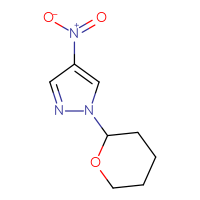 Chemical structure of 4-nitro-1-(oxan-2-yl)-1H-pyrazole - CSSB00015834003