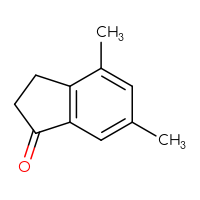 Chemical structure of 4,6-dimethyl-2,3-dihydro-1H-inden-1-one - CSSB00011467761