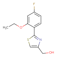 Chemical structure of [2-(2-ethoxy-4-fluorophenyl)-1,3-thiazol-4-yl]methanol - CSSB00907282274