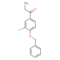 Chemical structure of 1-[4-(benzyloxy)-3-fluorophenyl]propan-1-one - CSSB00113963968
