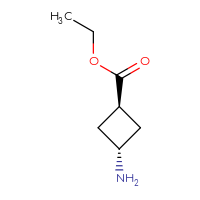 Chemical structure of ethyl (1r,3r)-3-aminocyclobutane-1-carboxylate - CSSB02125402821