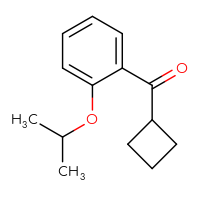 Chemical structure of cyclobutyl[2-(propan-2-yloxy)phenyl]methanone - CSSB00012746332