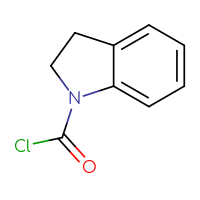 Chemical structure of 2,3-dihydro-1H-indole-1-carbonyl chloride - CSSB00000717090