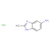 Chemical structure of 2-methyl-1H-1,3-benzodiazol-5-amine hydrochloride - CSSB00000734981