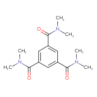 Chemical structure of N1,N1,N3,N3,N5,N5-hexamethylbenzene-1,3,5-tricarboxamide - CSSB20620527676