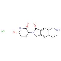Chemical structure of 3-{3-oxo-1H,2H,3H,5H,6H,7H,8H-pyrrolo[3,4-g]isoquinolin-2-yl}piperidine-2,6-dione hydrochloride - CSSB21176552066