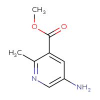 Chemical structure of methyl 5-amino-2-methylpyridine-3-carboxylate - CSSB00000718266