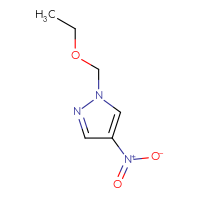 Chemical structure of 1-(ethoxymethyl)-4-nitro-1H-pyrazole - CSSB00020597930